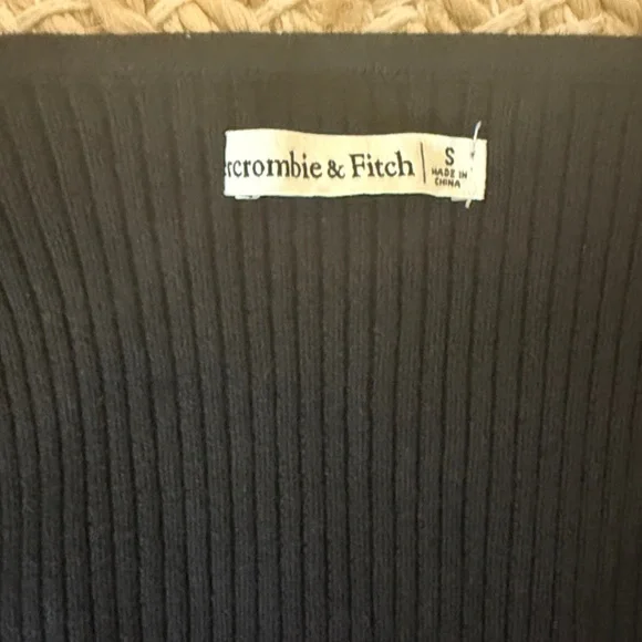 Abercrombie & Fitch Ribbed Black Sweater Body Suit - Picture 2 of 4